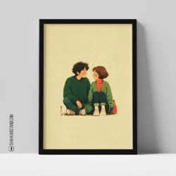 تابلو دکوراتیو طرح زوج عاشق