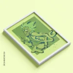 تابلو دکوراتیو طرح سریال ریک اند مورتی خرید قاب تاکسیک rick and morty toxic