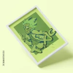 تابلو دکوراتیو طرح سریال ریک اند مورتی خرید قاب تاکسیک rick and morty toxic