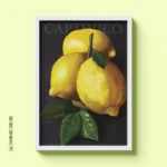 تابلو دکوراتیو طرح لیمو تزئینی Decorative Wall Art – Lemon Design